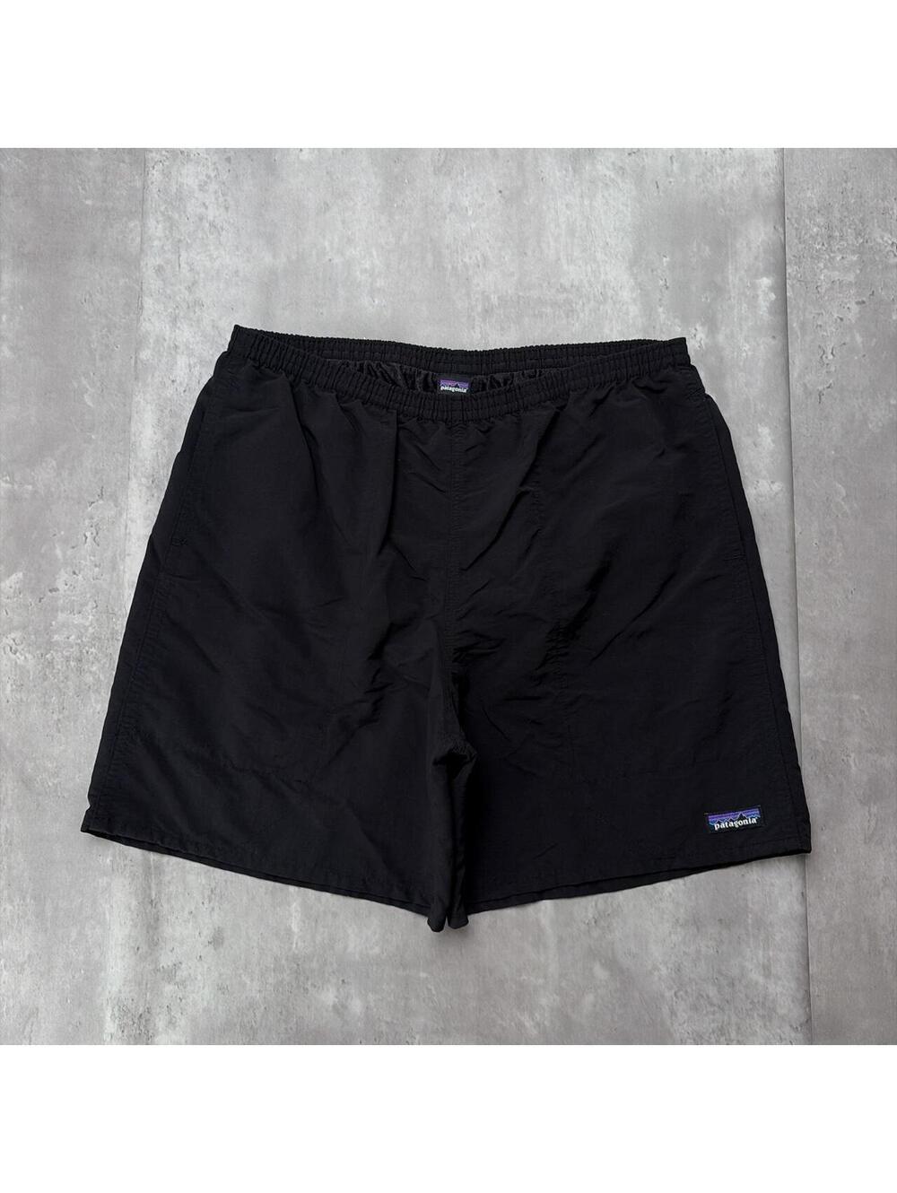 Y2K Black Patagonia Baggy Surf Board Shorts